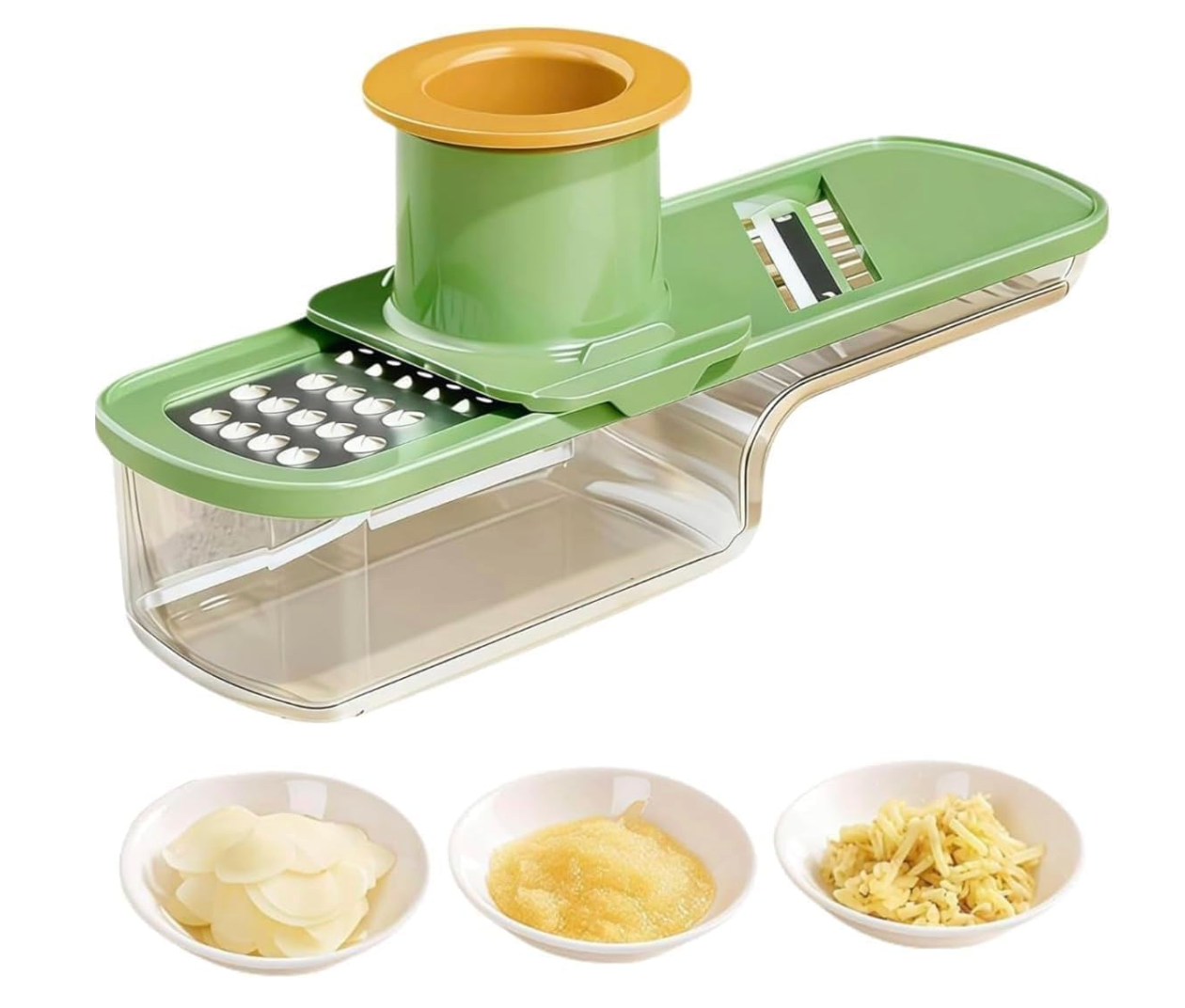 3-in-1 Hand Press Vegetable & Garlic Chopper – No Mess Kitchen Tool